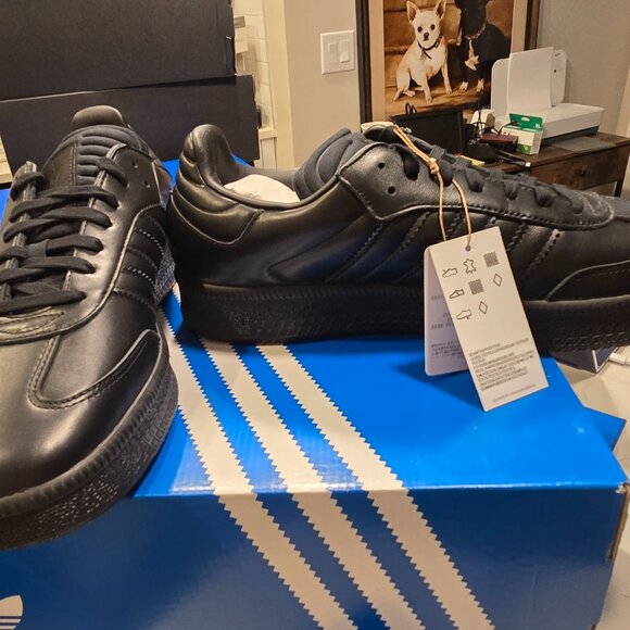 Adidas Samba XLG JI3195 Unisex Triple Black Originals Men's Size 12 Shoes NEW - Picture 3 of 16